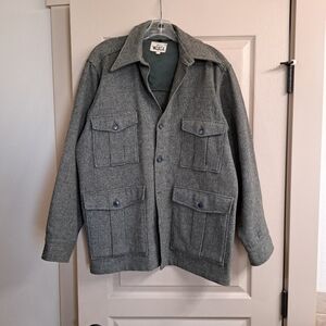 Woolrich Men's Gray/green VINTAGE hunting MACKINSHAW Utility Jacket
